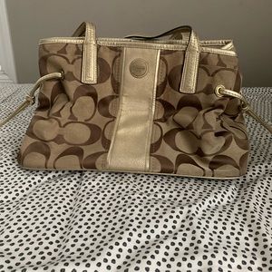 Coach Handbag, Coach Logo Print